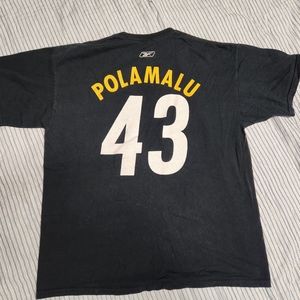Pittsburgh Steelers shirt, Polamalu #43, size xl
